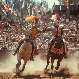中世の馬上槍試合の騎士の画像をダウンロード - 騎士, 一騎打ち, 中世