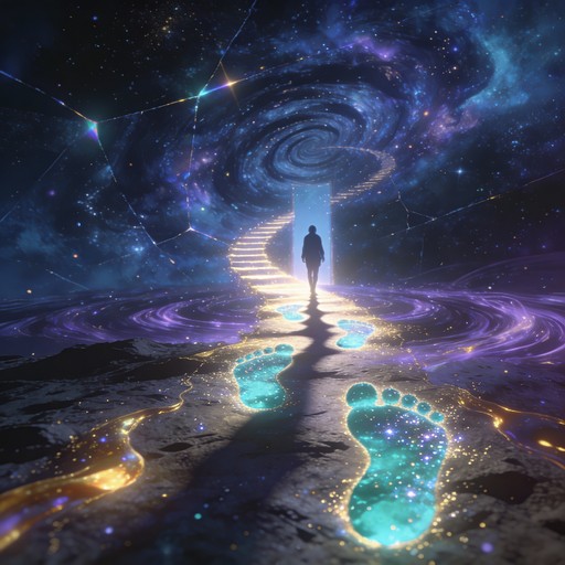 Celestial Ridge Free Celestial Stairs Rising Image - Fantasy, Surreal, Cosmic ...