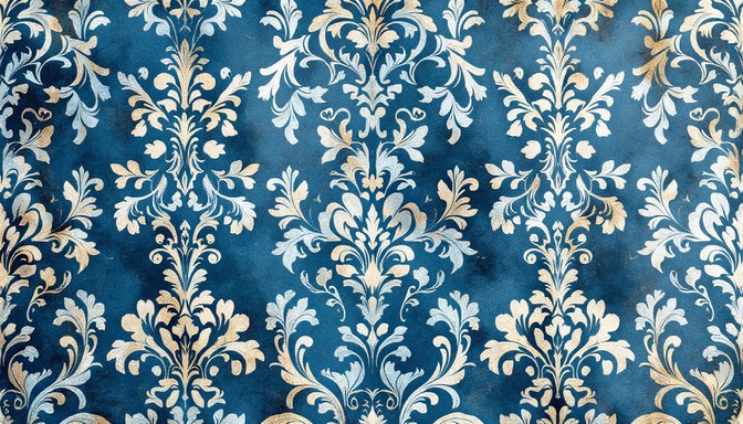 Free Elegant Blue Damask Image - Damask, Azure, French | Download at ...