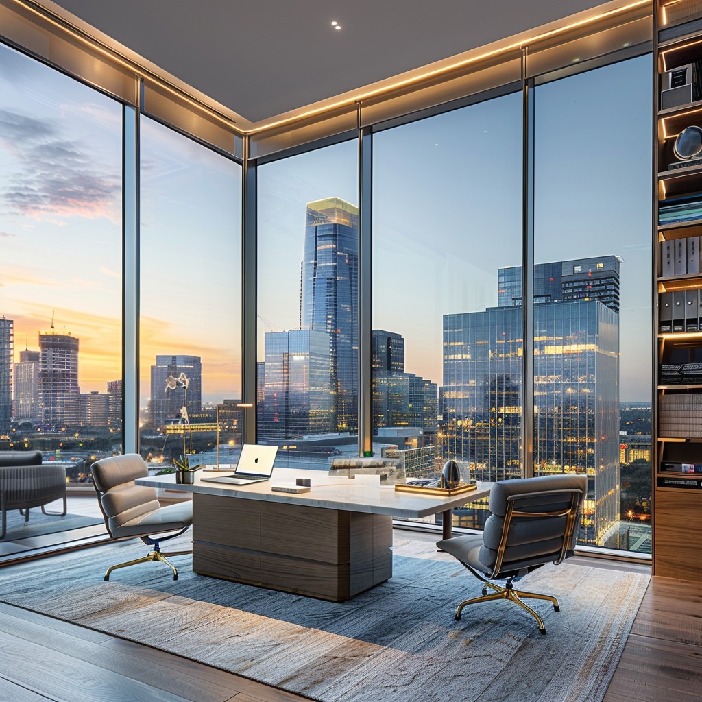 Exeuctive Office Window Free Executive Office View Image - Office, Skyline, Sunset | Download ...