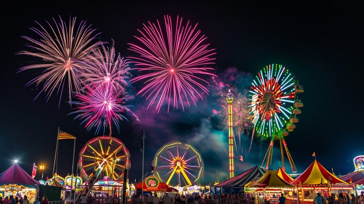 Free Vibrant Fairground Excitement Image | Download at StockCake