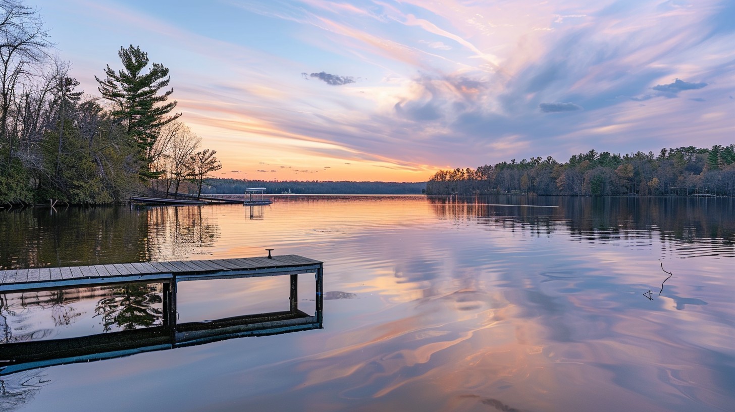 Free Tranquil Lake View Image - Lake, Sunset, Reflection | Download at ...