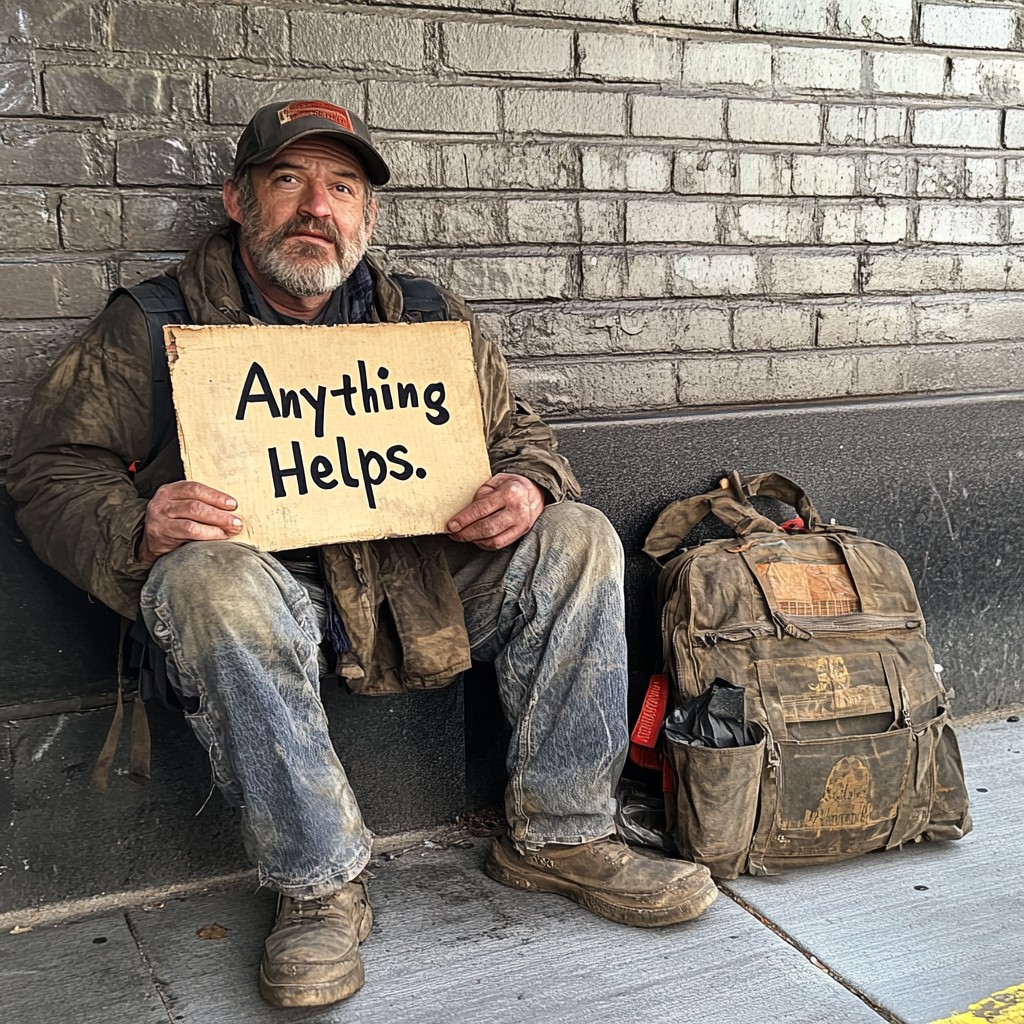 Free Man Seeking Help Image - Man, Homeless, Help | Download at StockCake