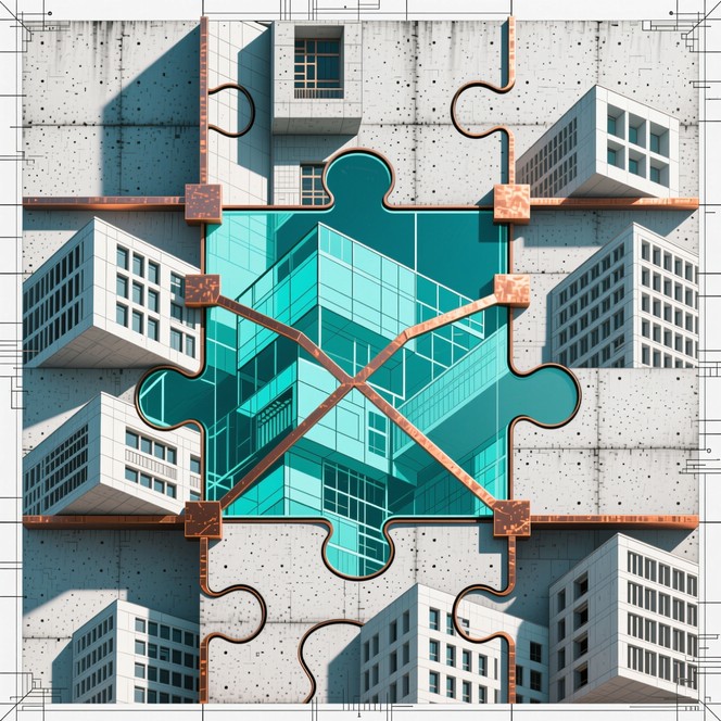 Free Concrete Puzzle Architecture Photo - Architecture, Puzzle ...