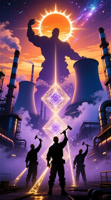 Free Industrial Heroes Rising Image - Industrial, Workers, Silhouette ...
