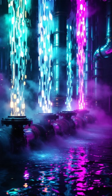 Free Cyberpunk Industrial Waters Image - Cyberpunk, Neon, Industrial ...