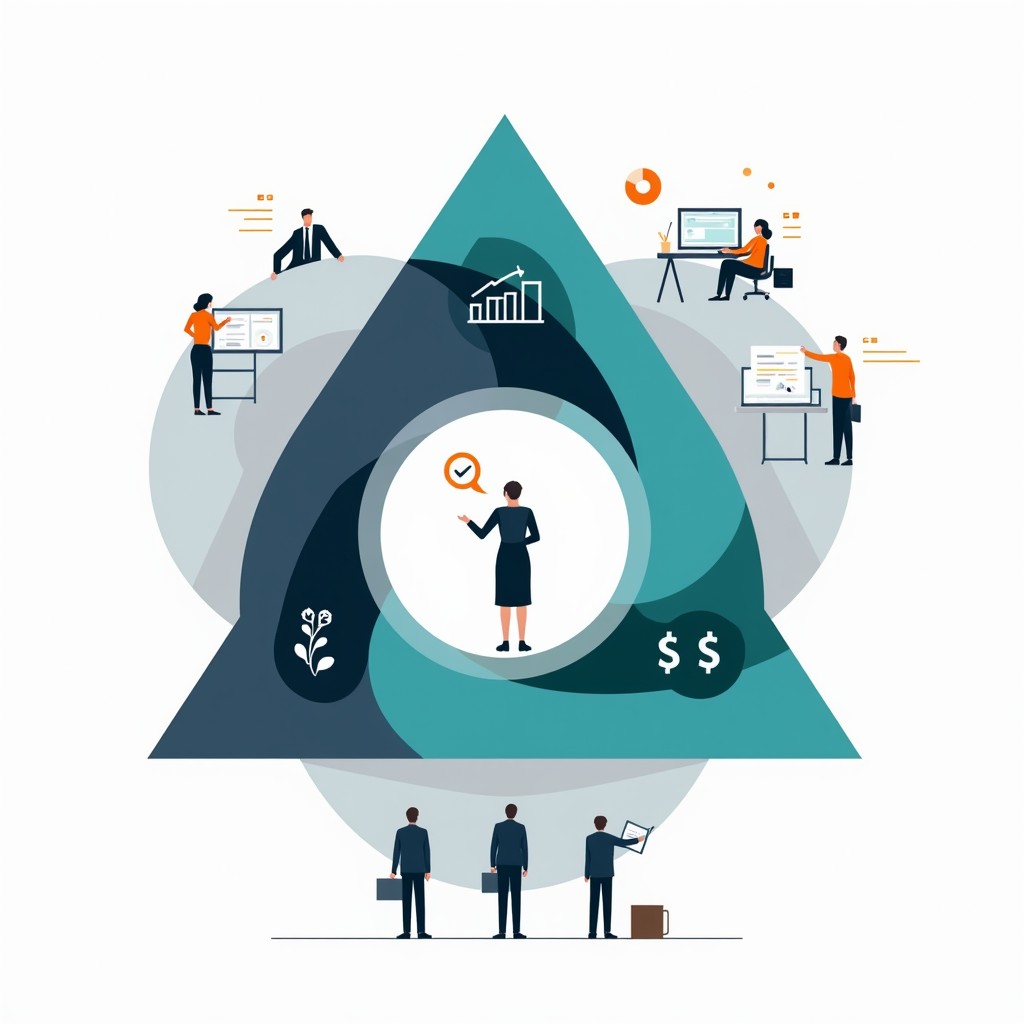 Collaborative Triangle Free Geometric Business Collaboration Image - Business, Geometric ...