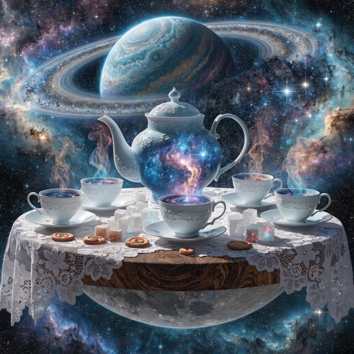Free Cosmic Tea Party Image - Cosmic, Surreal, Tea | Download at StockCake