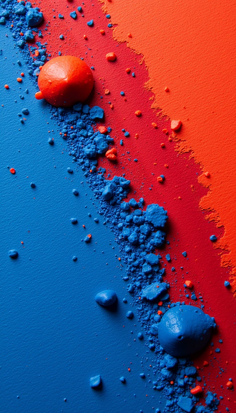 Free Blue Meets Red Image - Macro, Pigment, Blue | Download at StockCake