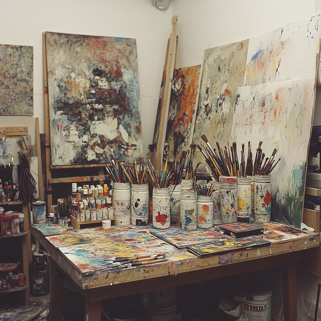 Download Art Studio Chaos Image - Art, Studio, Paint | StockCake