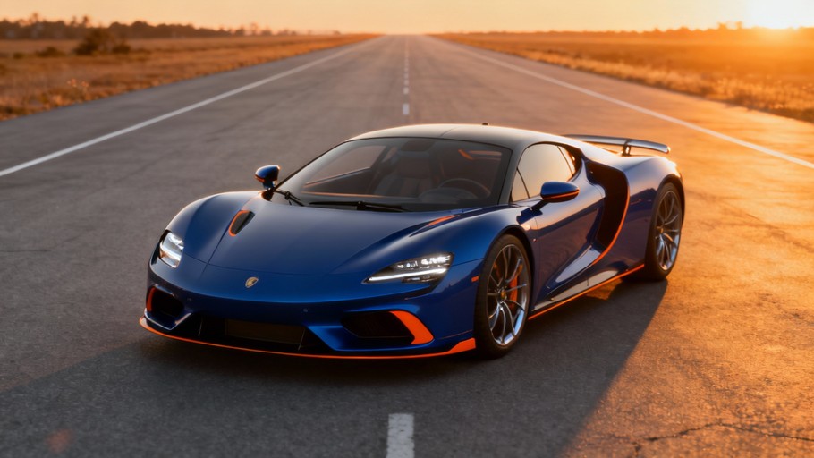 Deep Blue Racing Free Blue Racing Dream Photo - Sports, Car, Luxury | Download at StockCake