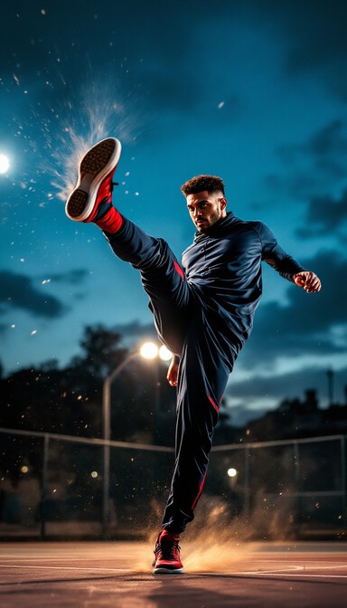 Free Power In Motion Image - Martial, Kick, Combat | Download at StockCake