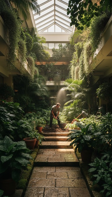 Free Green Atrium Harmony Image - Atrium, Sustainable, Silhouette ...