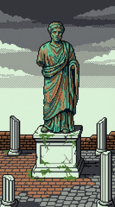 Free Ancient Pixelated Statue Image - Statue, Pixel, Retro | Download ...