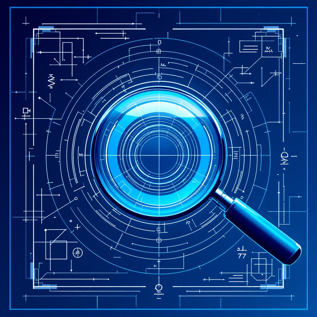 Free Technical Search Interface Image - Blueprint, Technical, Magnifier ...