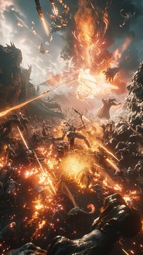 Free Epic Elemental Battle Image - Fantasy, Battle, Elemental ...