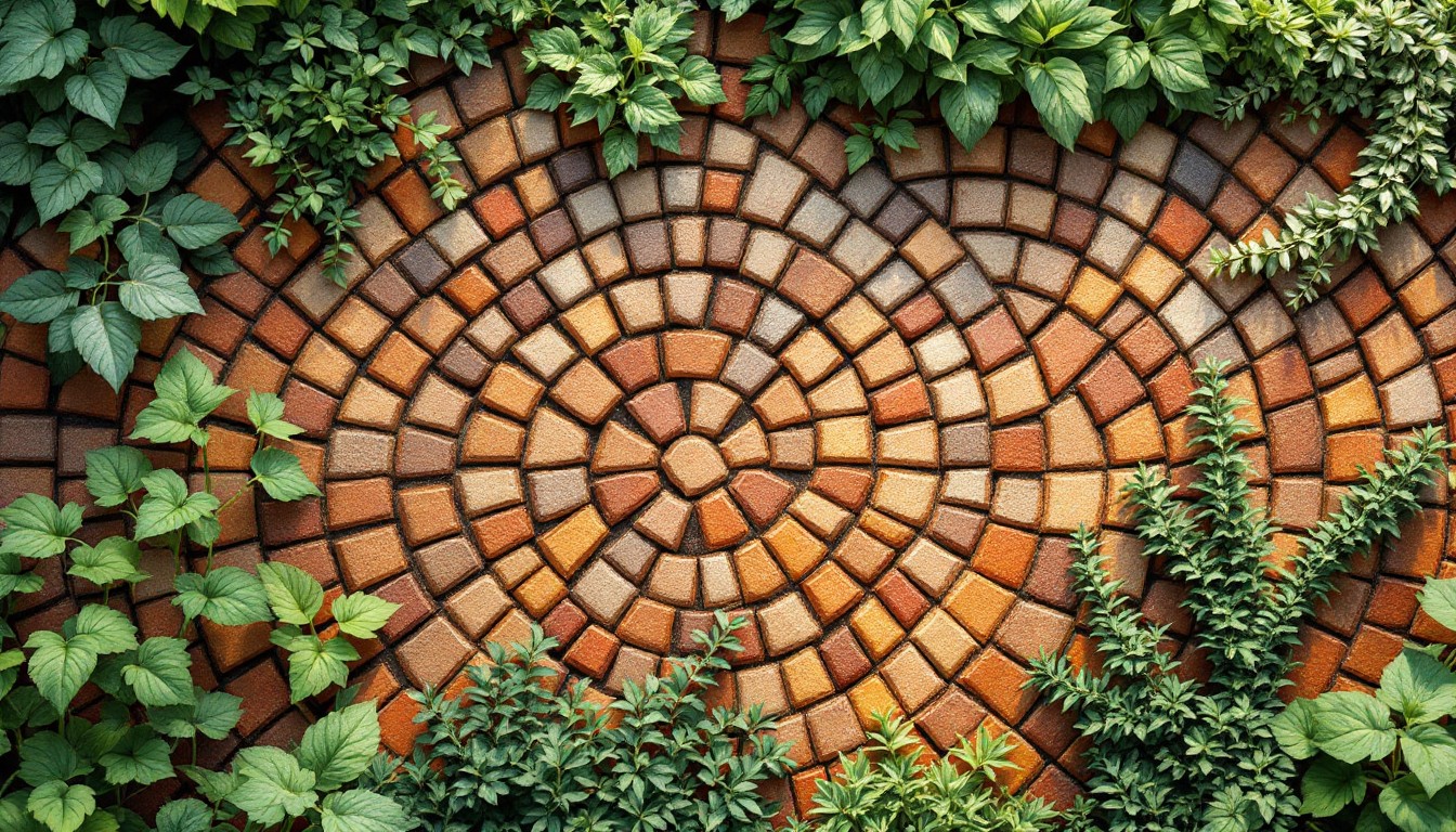 Free Circular Garden Pattern Image - Brick, Ivy, Garden | Download at ...