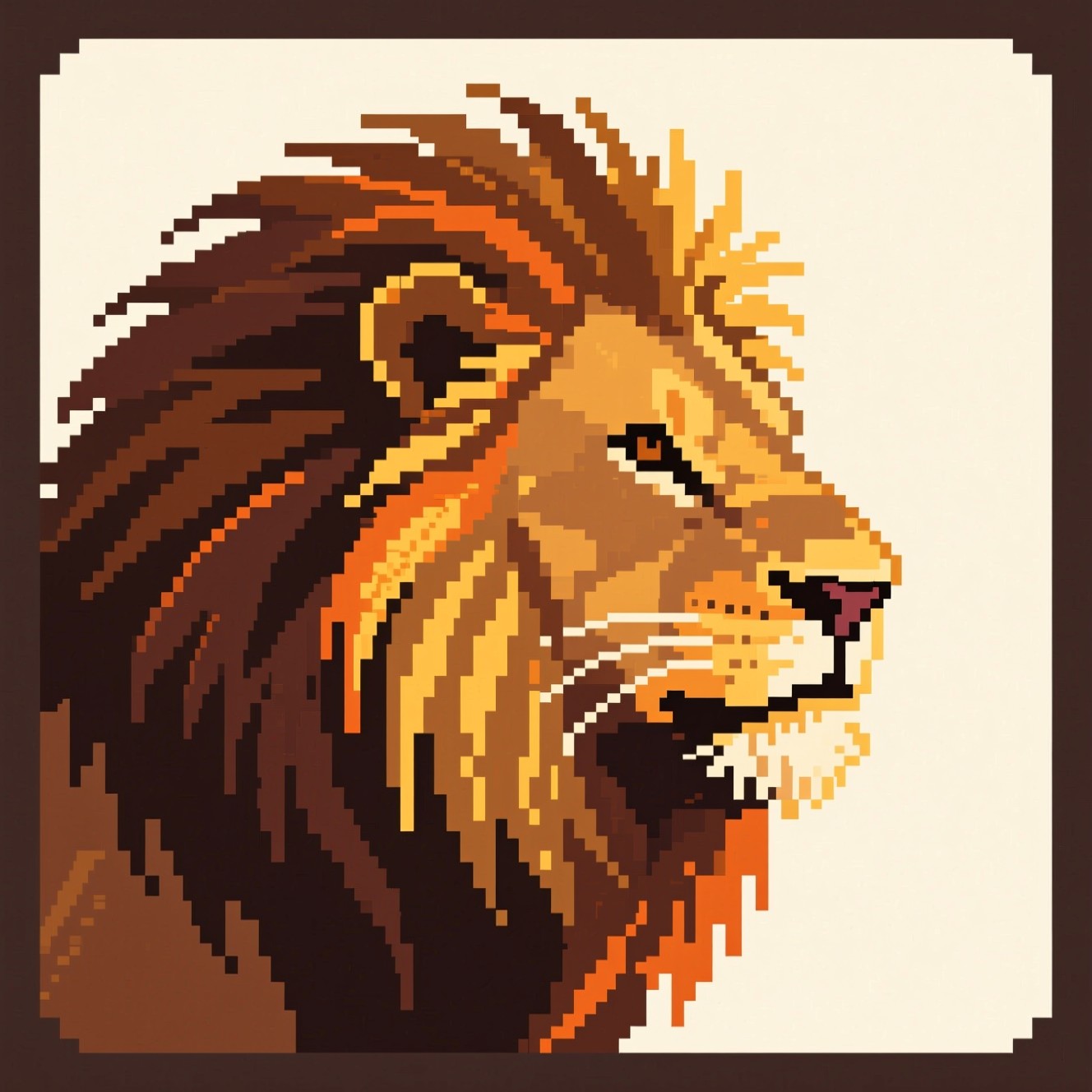 Free Majestic Pixel Lion Image - Lion, Pixelart, Retro | Download at ...