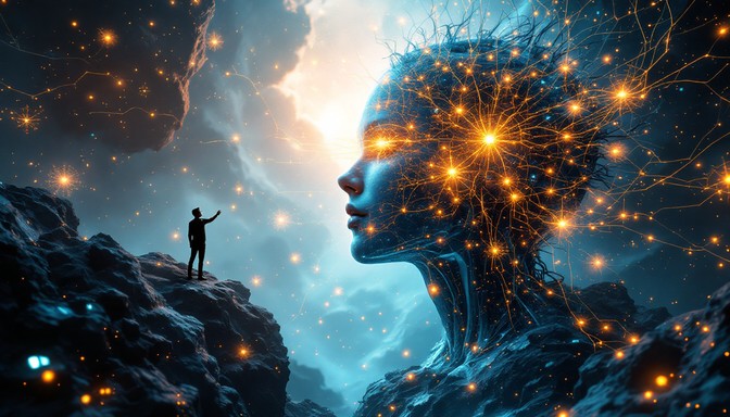 Free Consciousness Awakens Digitally Image - Ai, Consciousness, Surreal ...