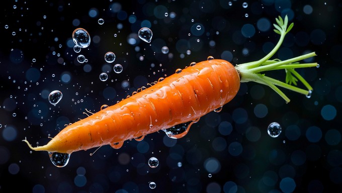 Free Colorful Floating Carrots Image - Carrots, Minimal, Floating ...