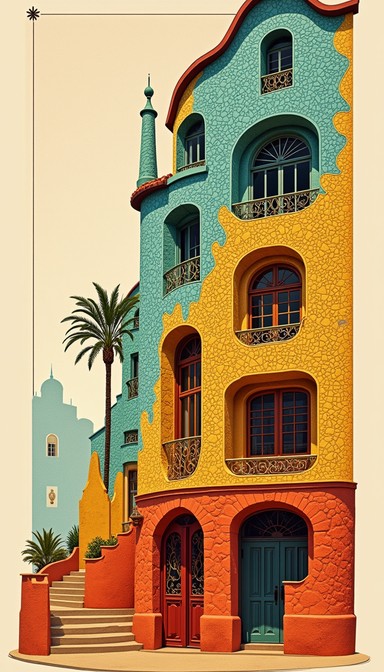 Free Catalonian Organic Architecture Image - Modernist, Architecture ...
