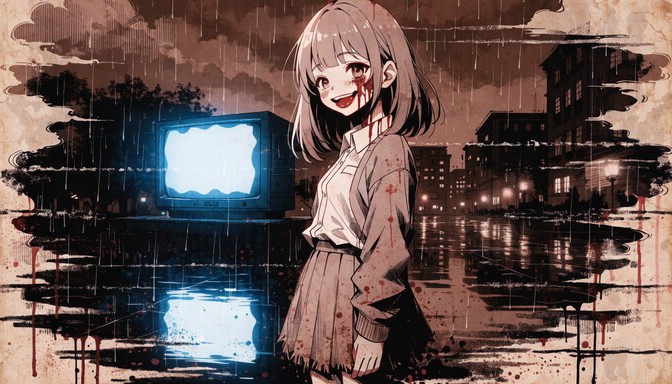 Download Corrupted Anime Horror Image - Anime, Horror, Illustration ...