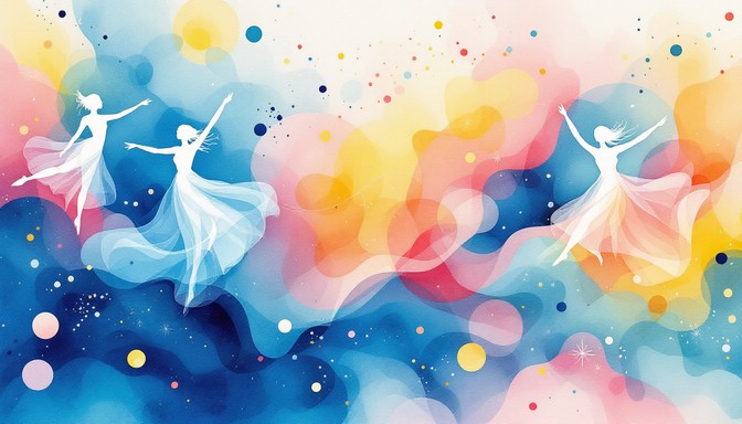 Free Dancers in Color Image - Watercolor, Dance, Ethereal | Download at ...
