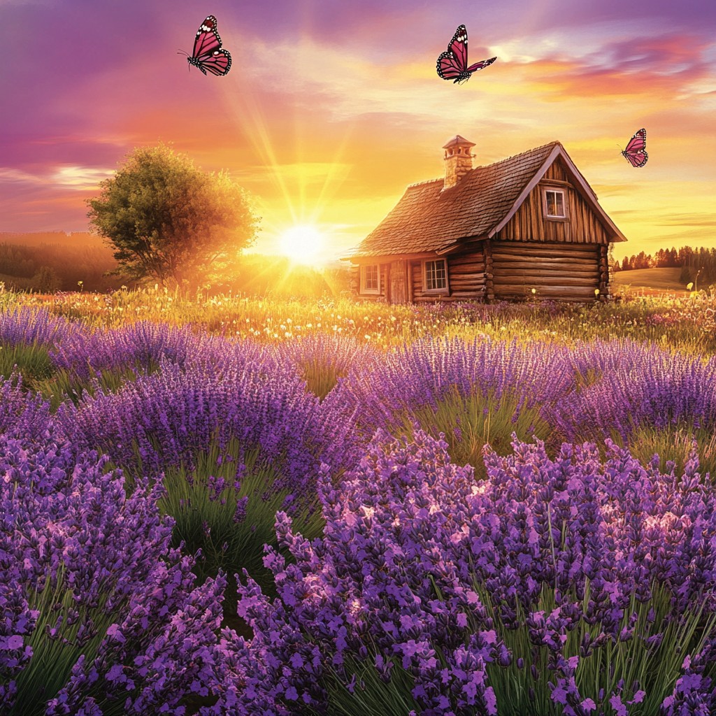 Free Sunset Lavender Field Image - Sunset, Lavender, Field | Download ...