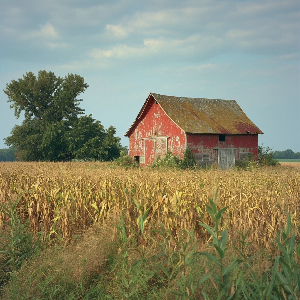 Barn Secene Free Rustic Barn Scene Image - Barn, Field, Rustic | Download at StockCake