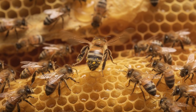 Free Busy Bees Working Image - Bee, Honeycomb, Pollination | Download ...
