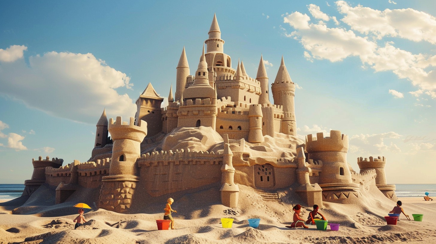 Free Majestic sand castle Image - Sand, Castle, Beach | Download at ...