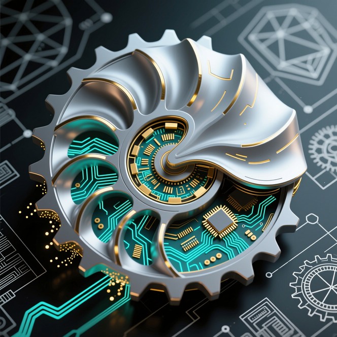 Free Nature Meets Technology Image - Gear, Nautilus, Circuit | Download ...