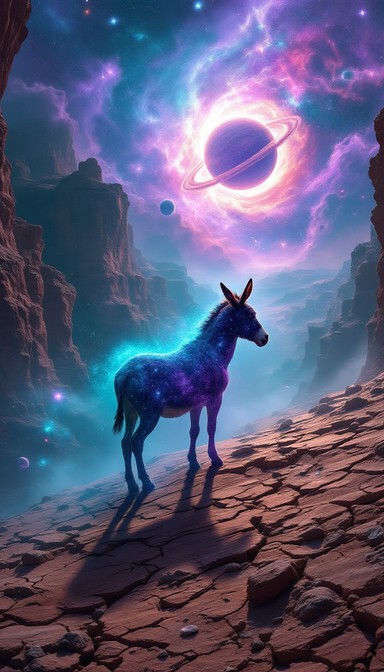 Free Cosmic Donkey Dreams Image - Donkey, Cosmic, Space | Download at ...