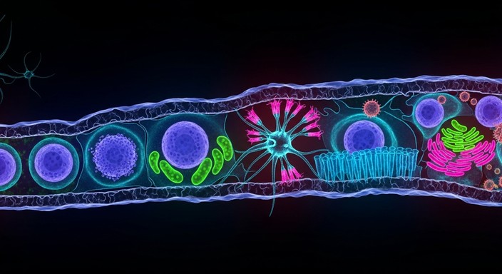 Free Fluorescent Cellular Symphony Image | Download at StockCake