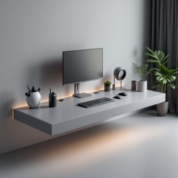 Floating Workspaces Free Floating Minimalist Workspace Image - Minimalist, Floating ...