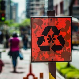 Public Recycle Sign Download Urban Recycling Sign Image - Recycling, City, Environment ...