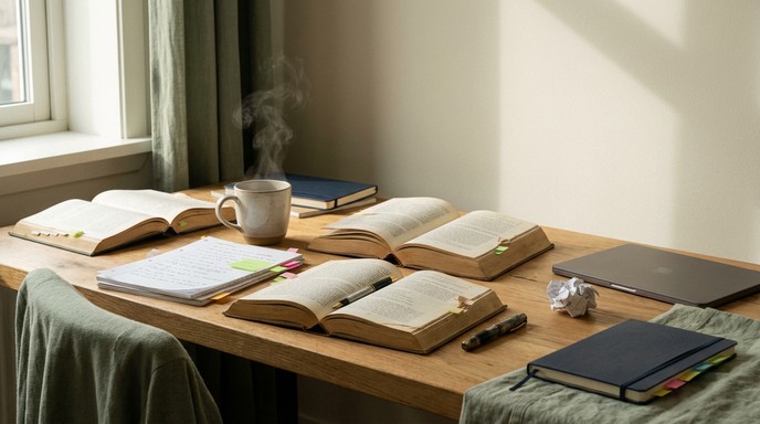 Free Peaceful Study Moments Photo - Study, Desk, Books | Download at ...