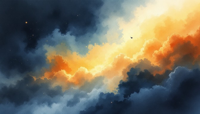Free Storm Meets Light Image - Watercolor, Storm, Clouds | Download at ...