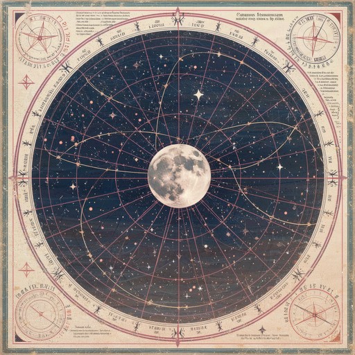 Free Vintage Celestial Chart Image - Moon, Vintage, Astronomical ...