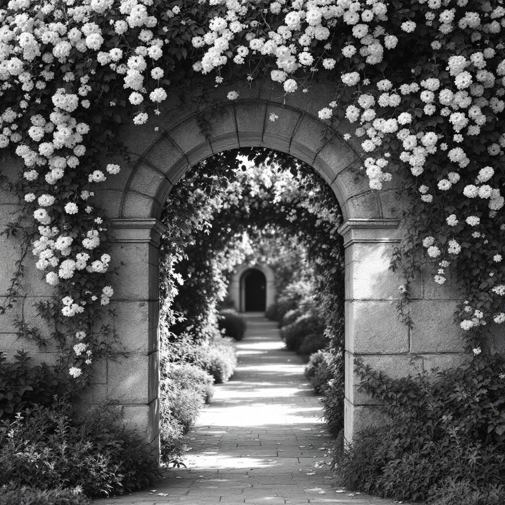 Free Blooming Archway Path Image - Archway, Flowers, Vines | Download ...