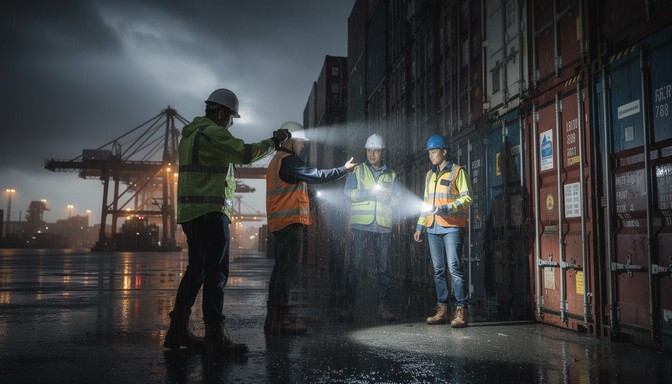 Free Night Cargo Inspection Image - Inspectors, Cargo, Containers ...