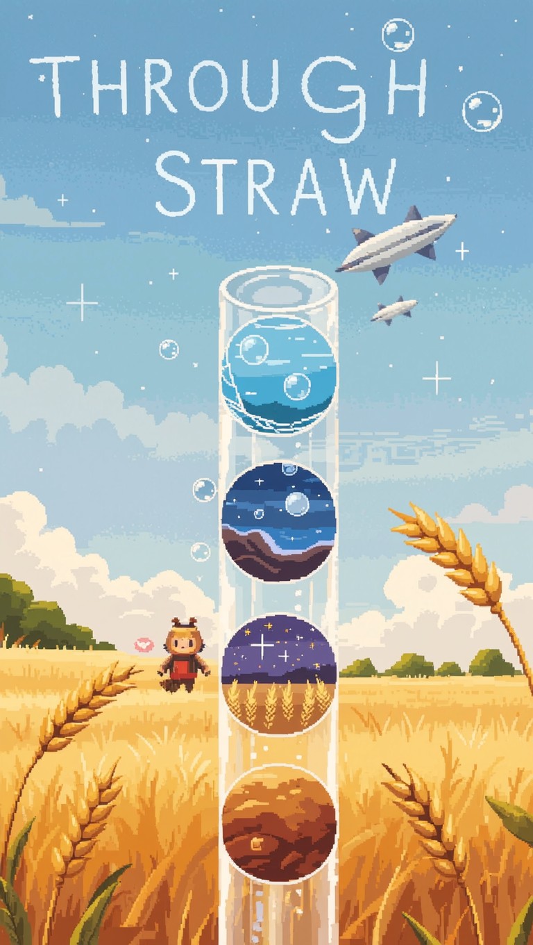 Flow Through Straw Free Worlds Through Straw Photo - Pixelart, Straw, Portals | Download ...