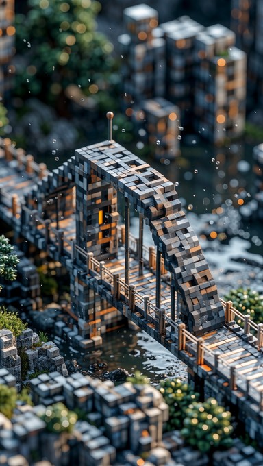 Free Pixelated Bridge Architecture Image - Pixelated, Bridge ...