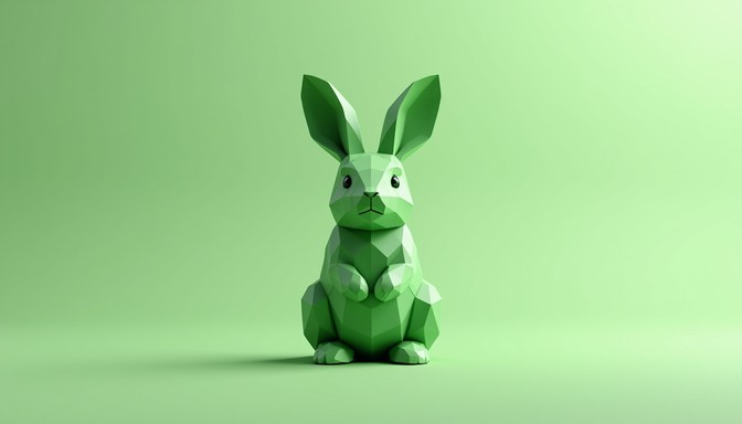 Free Geometric Green Rabbit Image - Rabbit, Green, Lowpoly | Download ...