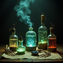 Free Mystical Potion Collection Image - Potions, Magical, Glowing ...