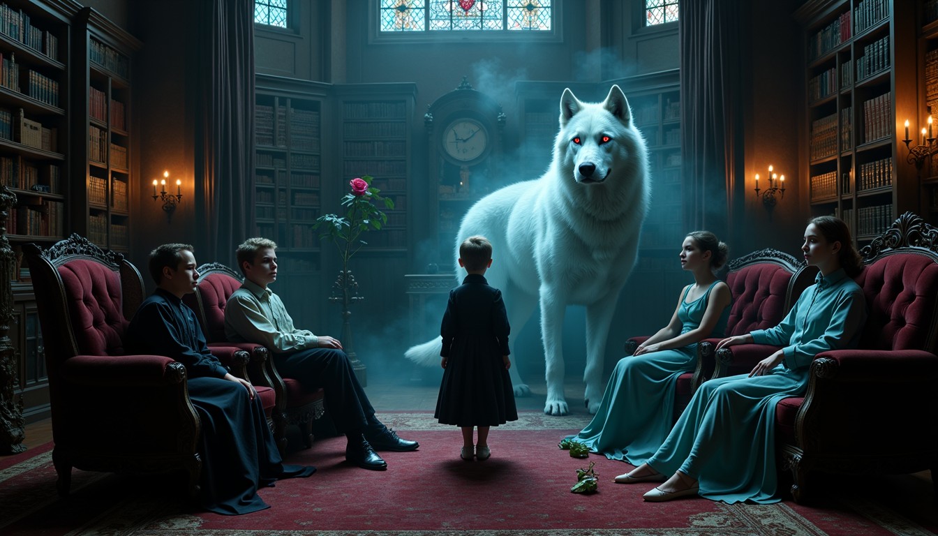 Wolf Library Free Guardian Wolf Encounter Image - Wolf, Library, Gothic | Download ...