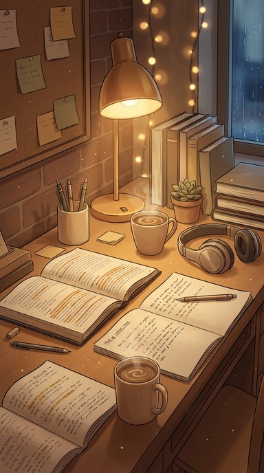 Free Cozy Study Vibes Image - Study, Desk, Cozy | Download at StockCake