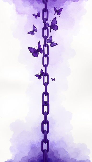 Free Chains Become Butterflies Image - Watercolor, Purple, Chain ...