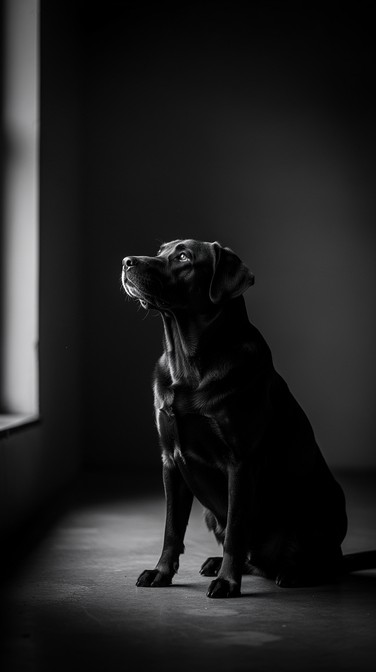 Labrador Shadow Free Regal Labrador Portrait Image - Labrador, Gothic, Vintage ...