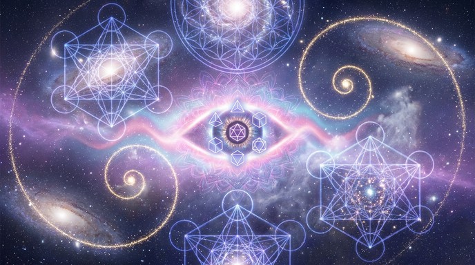 Geometric Patterns In Space Free Cosmic Geometry Workspace Image - Cosmic, Geometry, Workspace ...